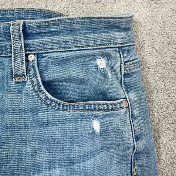 Joe’s Jeans Boyfriend Slim Ankle Size 28 (30x28) Manila Wash Ripped Distressed - Picture 4 of 16